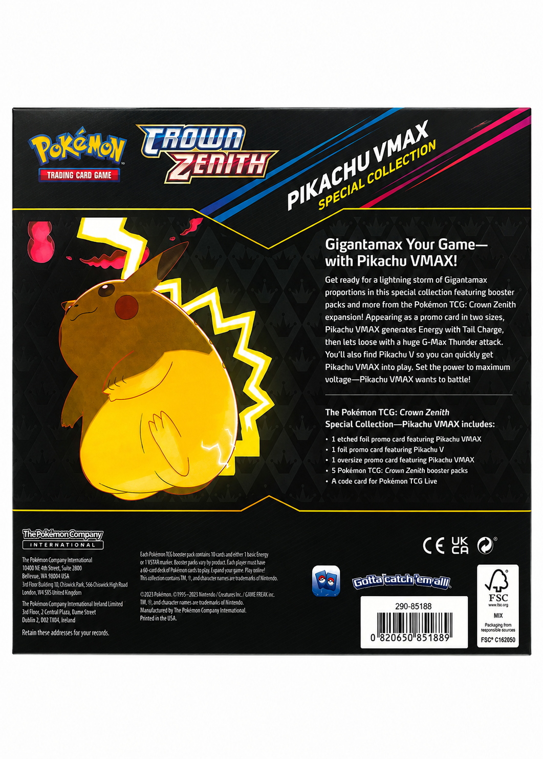 ⚡ Pokémon TCG: Crown Zenith – Pikachu VMAX Special Collection 👑